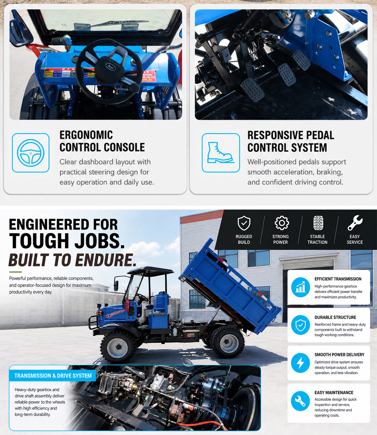 Fabrika Tedarikli 800CC 4WD UT - Agriculture Farming Working incelemesi ve fiyatı